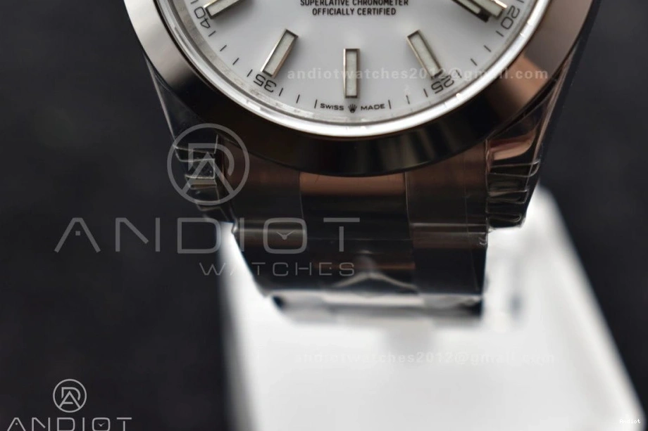 SS DateJust 126330 VS3235 904L 41 on Oyster Best Edition White 1:1 Dial Bracelet VSF 0413